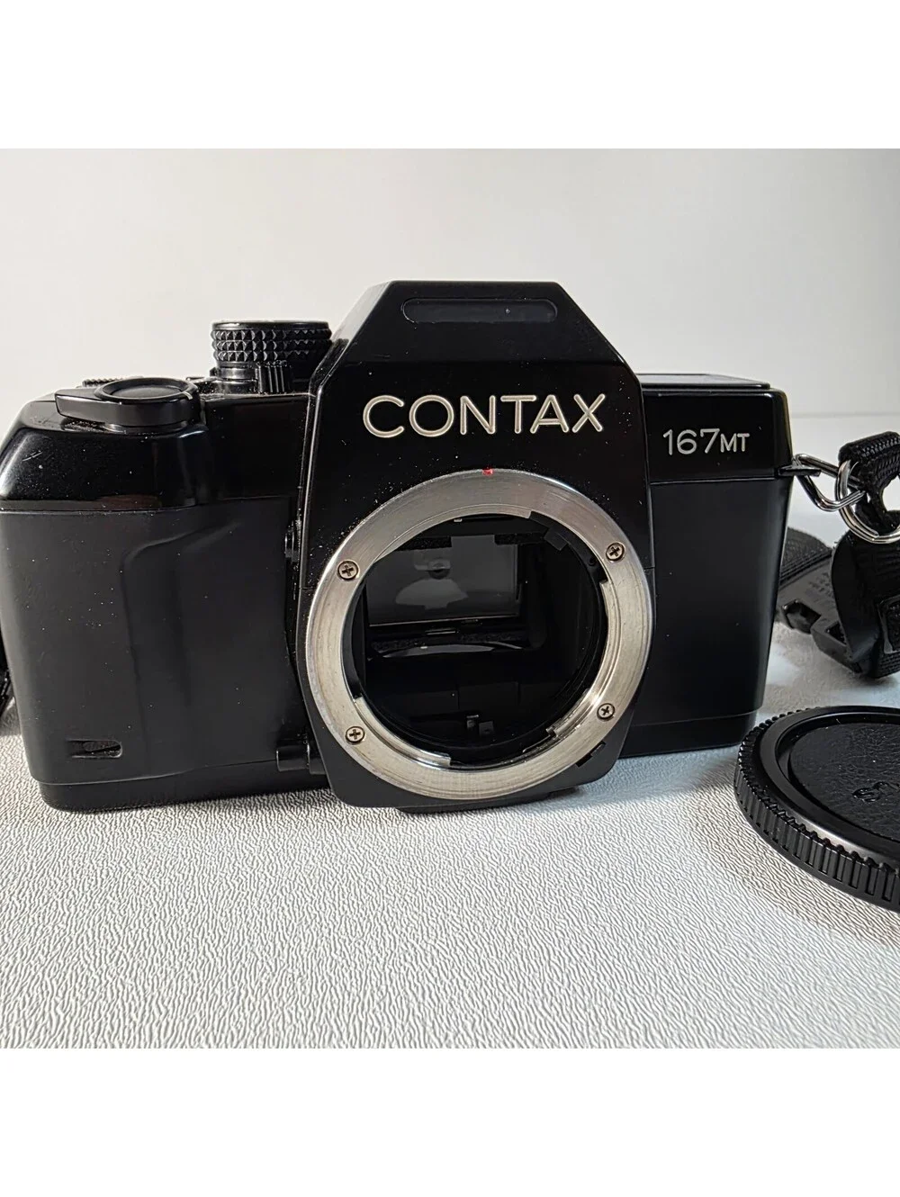 Contax 167MT 35mm Film Manual Focus SLR Camera Body W/New Film Door Batteries